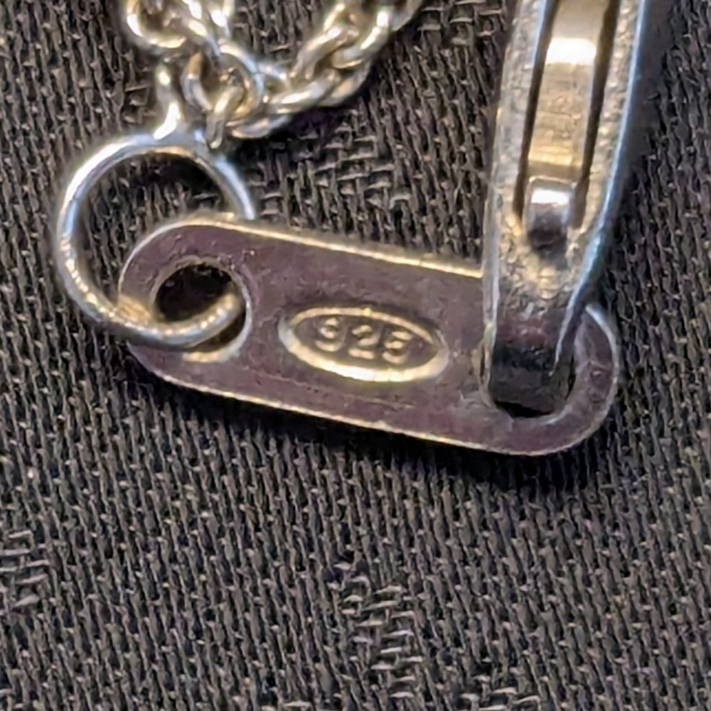 Sterling Silver Diamond Heart Pendant Necklace - Picture 9 of 13
